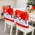 thumbnail image 4 of Año Nuevo 2024, gorro de Papá Noel, funda para silla, adornos navideños para el hogar, mesa, adornos navideños, regalos de Navidad, 2023, 4 of 4