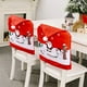 thumbnail image 4 of Año Nuevo 2024, gorro de Papá Noel, funda para silla, adornos navideños para el hogar, mesa, adornos navideños, regalos de Navidad, 2023, 4 of 4