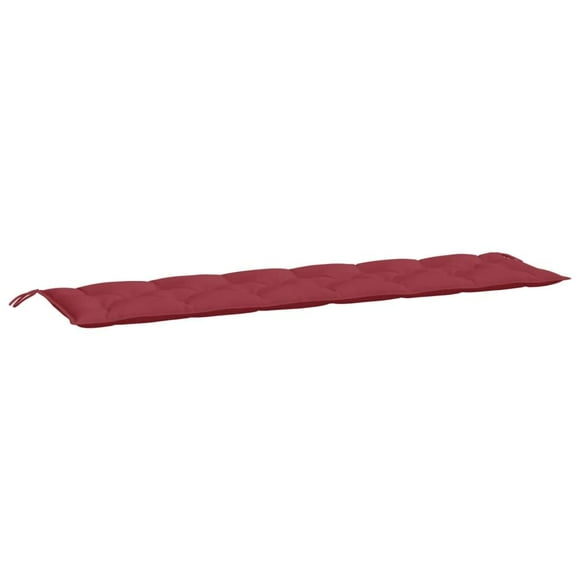 Cojín para banco de jardín VidaXL, cómodo, 200 x 50 x 7 cm, color rojo