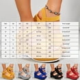 thumbnail image 5 of Rokment Womens Bow Platform Wedge Dressy Sandals Fashion Casual Leather Open Toe Ankle Strap Chunky Heeled Dress Summer Shoes for Bride Wedding Business Blue Size 8.5, 5 of 6
