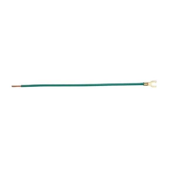 Ideal Pigtail Connector, Pigtail, Green, Pk25 30-3480