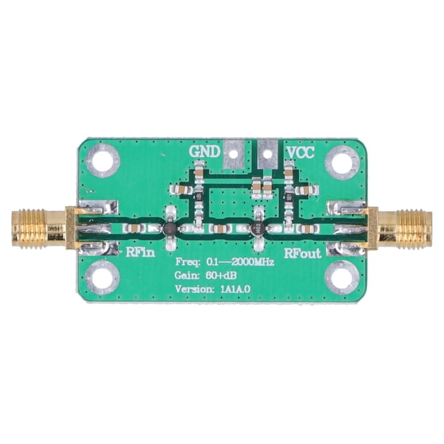Módulo amplificador de bajo ruido LNA RF de banda ancha de 0,1 a 2000 MHz con ganancia de 64 dB Componentes electrónicos