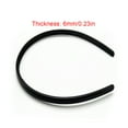 thumbnail image 4 of Minnieouse Hair Hoop Metal Ondulado Grosor Negro Unisex Estilo simple Flexible Buenos regalos Equipo deportivo para hombres Mujeres Grandes olas Accesorio para el cabello Departamento Minnieouse AP008943-04B, 4 of 6