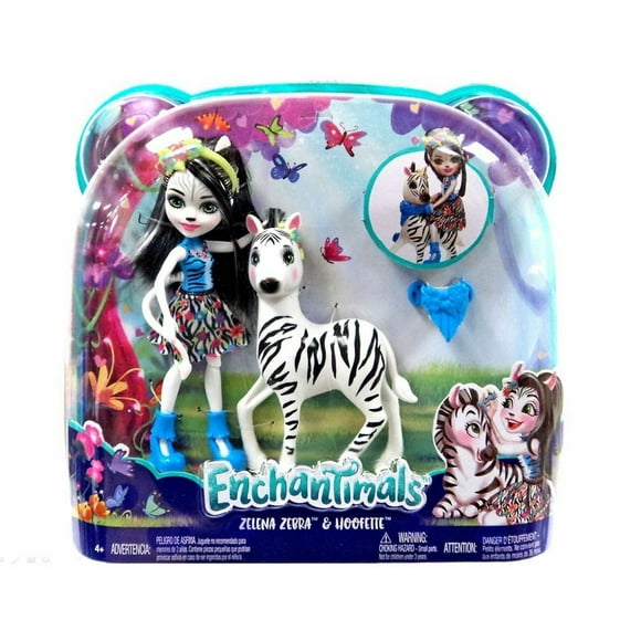 Muñeca Enchantimals Zelena Zebra & Hoofette