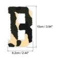 thumbnail image 2 of Letter B Chenille Stitch Sew-On Letter Patch Camouflage White 3.9" Chenille Embroidered Camo Letter Patch 2 Pack, 2 of 6