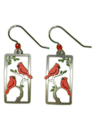 Cardinal Earrings