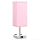 thumbnail image 3 of Lámpara de mesa regulable con puerto de carga USB | Toma de corriente de CA | Sombra de tela Base de hierro | Brillo ajustable para dormitorio, sala de estar, oficina | Protección ocular Luz suave, 3 of 3