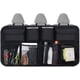 thumbnail image 5 of Organizador de maletero, alfombrillas impermeables, organizador de coche, protectores de respaldo de asiento, almacenamiento de viaje para niños con múltiples bolsillos, red de carga plegable duradera, 5 of 5