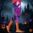 thumbnail image 5 of Stamzod Womens Capris for Halloween High Waisted Print Stretchy Capri Leggings Plus Size Fashion Cropped Yoga Pants, 5 of 8