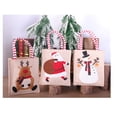 thumbnail image 3 of Cateissary Bolso de tela de Navidad Dibujos animados de Papá Noel Muñeco de nieve Snack Galleta Bolsa de dulces Suministros Bolsa de regalo Anciano, 3 of 6