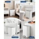 thumbnail image 2 of Yeshouse Cubo de basura de baño con tapa y cubo interior extraíble, cubo de basura pequeño de acero inoxidable de 15 litros con pedal, cubo de basura de metal para tocador, dormitorio, oficina, 2 of 8