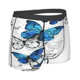thumbnail image 3 of Bingfone Blue Flying Butterflies Men'S Underwear - Casual Stretch Boxer Briefs-Xx-Large, 3 of 9