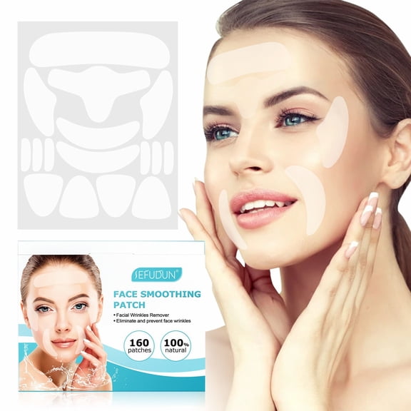 Face And Forehead Wrinkle Patches 160 Facial Tape Lift Wrinkle Patches Facial Wrinkle Strips Skin Pads Eyes Mouth Forehead