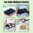 thumbnail image 4 of 6-Cubes Diamond-Shaped Silicone Ice Tray Puck-Shaped Ice Tray Silicone Ice Cubes Tray For The Kitchen, 4 of 6