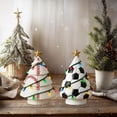 thumbnail image 4 of Twfbrm Christmas Tree Tabletop Decorations, 3.5 inch Resin Sport Ball Themed Christmas Tree Figurines, Winter Holiday Decorative Christmas Tree for Mantle Fireplace Cabinet (Not Included Lights), 4 of 5