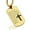 Gold, variant on Stainless Steel The Serenity Prayer Dog Tag Pendant Necklace