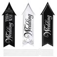 thumbnail image 1 of Wedding Directional Road Signs Wedding Arrow Sign with Metal Stakes 3Sets, 1 of 4