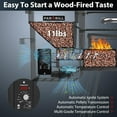 thumbnail image 3 of PARGRILL 467 sq.in Wood Pellet Grill & Smoker, Bronze Black BBQ Grill with Cover, 3 of 8