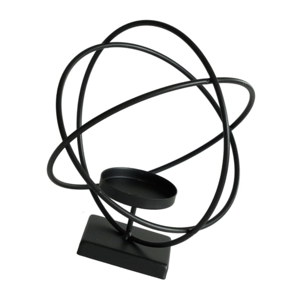 AOOOWER Iron Candle Holder Elegant Geometric Square Globe Metal Tealight Candle Stand