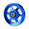 thumbnail image 2 of Rueda de polea de rodamiento universal de 105 mm Rueda de polea redonda de repuesto para ejercicio Azul Cola Polea de equipo de fitness, 2 of 8