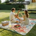 thumbnail image 5 of Fsddascl Coastal Sea Turtle Outdoor Rug for Patio/Deck/Porch, Non-Slip Large Area Rug 5 x 8 Ft, Rustic Vintage Nautical Starfish Coral Indoor Outdoor Rugs Washable Area Rugs, Camping Rug Carpet, 5 of 5