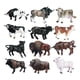 thumbnail image 4 of 12 piezas de mini modelos de vacas perfecl Figuras de animales de simulación Juguetes educativos PVC, 4 of 8