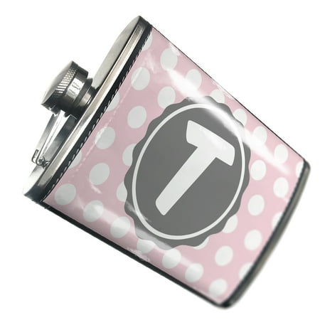 

NEONBLOND Flask Monogram T soft Pink Polka Dots