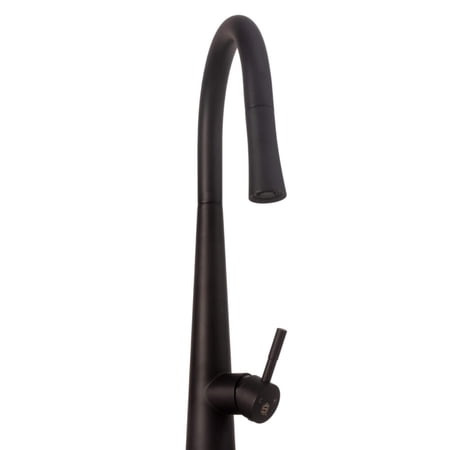 Strictly Sinks Pull Down Single Handle Kitchen Faucet with 360° Swivelling Spout Spray & Stream Modes (Black)