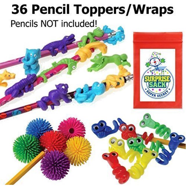 Super Secret Surprise Sack 36 Fun Pencil Topper Fidgets con 1 Super Secret Surpris 79830400