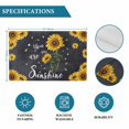 thumbnail image 6 of Black Sunflowers Placemats Set of 6, Vintage Garden Floral Bees Farmhouse Placemats for Dining Table, Place Mats for Kitchen Tabletop, Waterproof Wipeable Dining Table Mats Set, 6 of 9