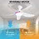 thumbnail image 5 of Ventilador de techo Kviflon de 38 pulgadas con control remoto/app de luces, color blanco, 5 of 9