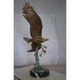 thumbnail image 5 of Nifao Eagle Flying With His Pray Bronze Statue – Home Decor Sculpture, 32"L x 15"W x 33"H, 5 of 10