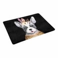 thumbnail image 2 of MKHERT Watercolor Boho Pug Dog with Flower and Feather Doormat Rug Home Decor Floor Mat Bath Mat 23.6x15.7 inch, 2 of 3
