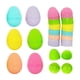 thumbnail image 1 of 12 piezas de huevos de Pascua de 12 piezas rellenos de canasta de pascua 2.36 pulgadas coloridas decoración de la fiesta del tema de la Pascua para, 1 of 9