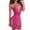 Hot Pink, variant on Women's Casual Dress | Dress Party Slit Womens Club Fashion Backless V-Neck Women's Dress, , L