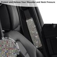 thumbnail image 3 of 2 Pcs Car Seat Belt Covers, Universal Car Seat Belt Pads Cover, Car Seat Belt Strap Cover Shoulder Pad, Bling Seat Belt Covers for Women, Car Interior Accessories, Multi-Color, 3 of 11