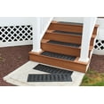 thumbnail image 2 of Imports Decor Set of 6 Rubber Braided Stair Tread Door Mat In Black  821RBMSTP, 2 of 2