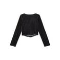 thumbnail image 3 of Weekend Academy Girls Velvet Corset Top with Long Sleeves, Sizes 4-18, 3 of 5