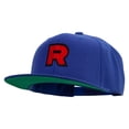 thumbnail image 2 of R Sign Embroidered Wool Blend Prostyle Snapback - Royal OSFM, 2 of 5