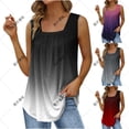 thumbnail image 4 of snilers Womens Tank Tops Flowy Loose Fit Sleeveless Tee Shirts Solid Color Crewneck Basic Blouse Cozy Tunic Tops, 4 of 4