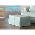 thumbnail image 3 of Sunset Trading Newport Slipcover Only for 44" Wide Fabric Ottoman in Ocean Blue, 3 of 3