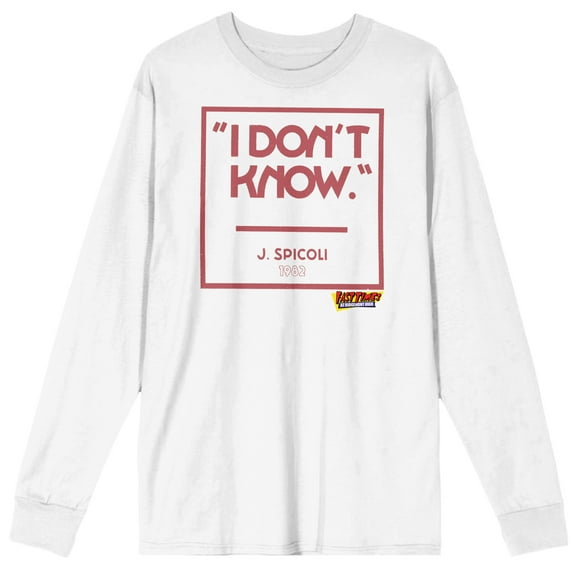 Fast Times At Ridgemont High Crew Neck Long Sleeve Men's White Tee