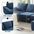 thumbnail image 6 of Newest 110*72" Modular U Shaped Sectional Sofa with Ottomans,Luxury Cloud Chenille Floor Couch with Deep Seat,No Assembly Required,Fully Compressed Upholstered Sofa for Living Room,Bedroom,3 Colors, 6 of 7