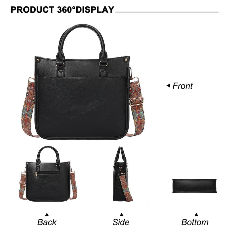 GAEKEAO Crossbody Bags for Women Leather Top Handle for Ladies Tote Shoulder Bag Satchel Purse with Adjustable Strap