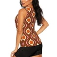 thumbnail image 3 of Balery 70's Retro Camiseta sin mangas estampada ligera para mujer, tops de entrenamiento sin mangas, camisetas de yoga transpirables de secado rápido.-Small, 3 of 7