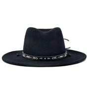 Stetson Men's Santa Fe Crushable Wool Hat Black, Small