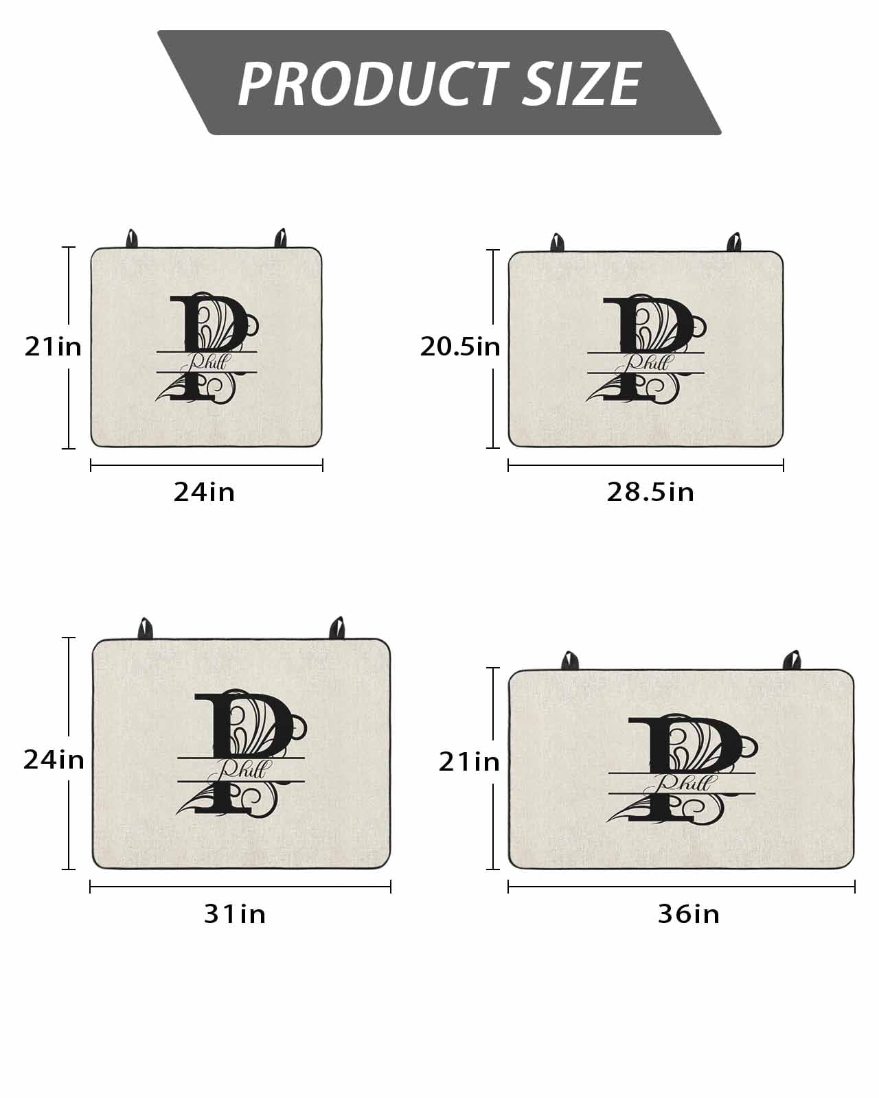 Stove Top Covers for Electric Stove, Letter P Glass Stovetop Cover Protector, Monogram Words Induction Cooktop Protector Oven Mat for Kitchen Countertop 24"x21"