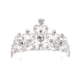 thumbnail image 1 of Minnieouse Tocados de fiesta Tocado de novia Coronas de cristal Tamaño compacto Diamante de imitación Multipropósito Suministros de boda de Type2 NO2, 1 of 6