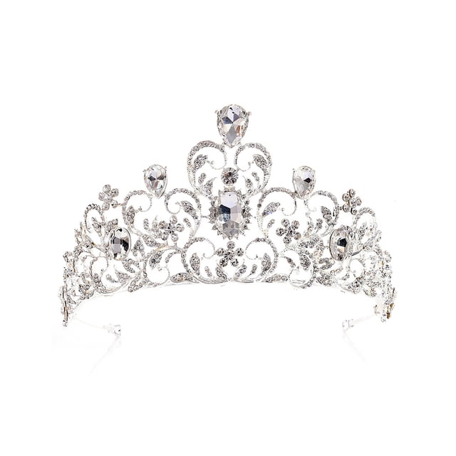 Minnieouse Tocados de fiesta Tocado de novia Coronas de cristal Tamaño compacto Diamante de imitación Multipropósito Suministros de boda de Type2 NO2
