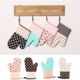 thumbnail image 5 of Oven Mitts Heat Resistant Gloves Cooking Baking Barbecue BBQ Microwave Crafting Machine Washable Pot Holders Mittens, 5 of 5